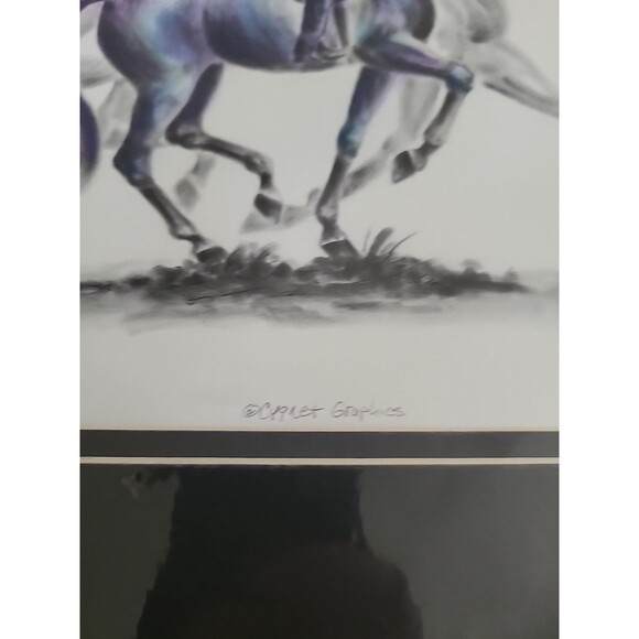 TROT ON by Kelli S Swan Limited Edition Print 1999 207/300 Cygnet Lithography - Picture 4 of 6